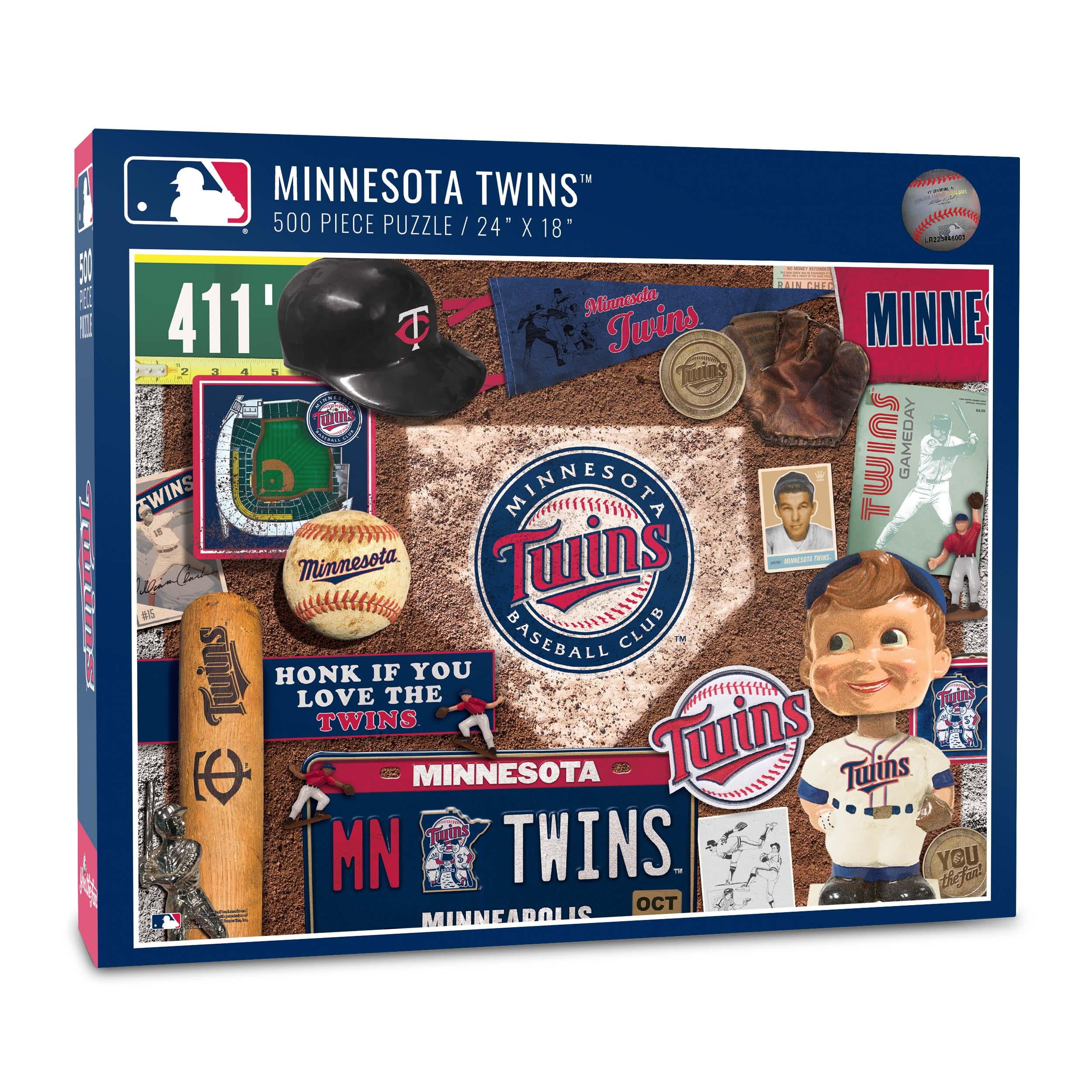 YouTheFan MLB Minnesota Twins Retro Series Puzzle – 500 PC