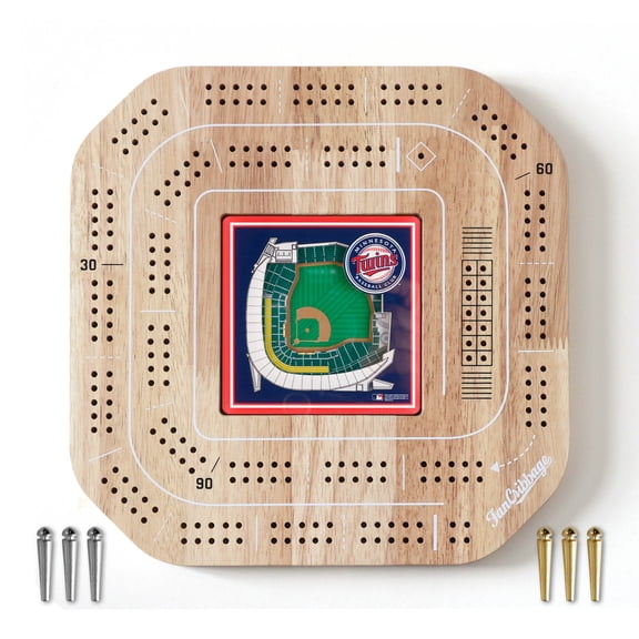 YouTheFan MLB Minnesota Twins Stadiumview Cribbage
