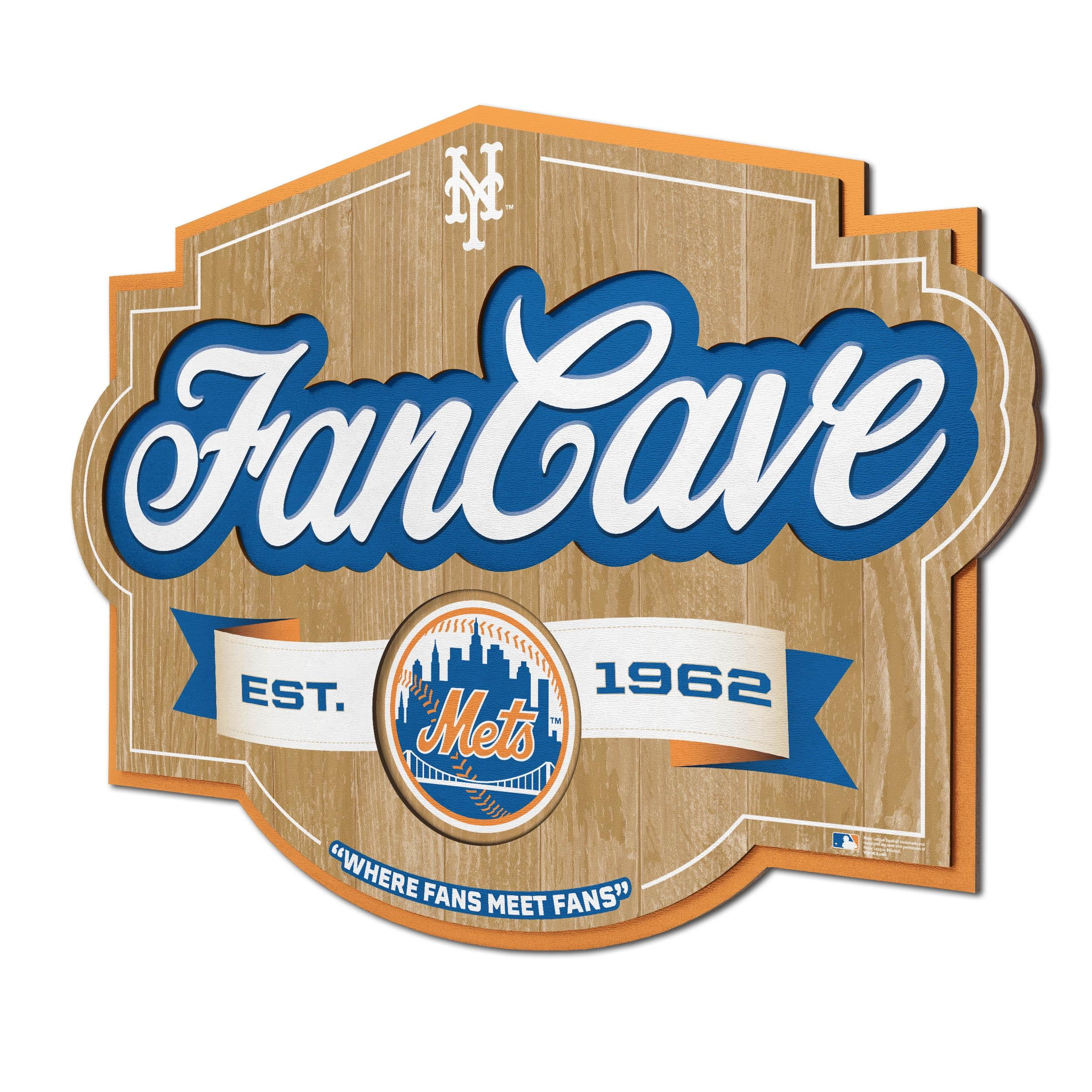 YouTheFan MLB New York Mets Fan Cave Sign