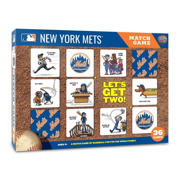 YouTheFan MLB New York Mets Memory Match Game
