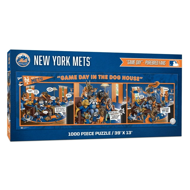 YouTheFan MLB New York Mets Purebred Fans Gameday in the Dog House 1000PC Puzzle