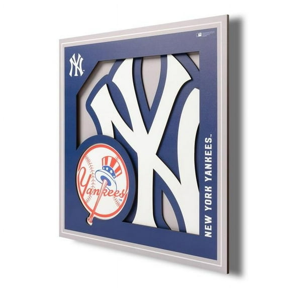 Yankees 12'' x 12'' 3D Logo Wall Art