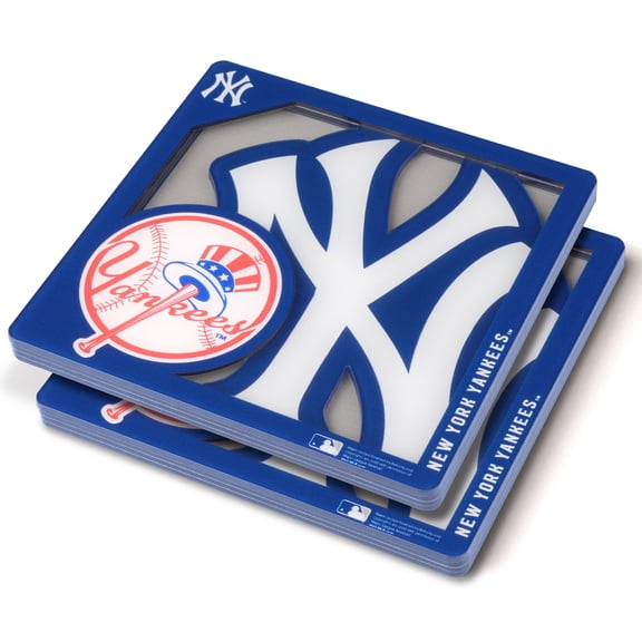 New York Yankees 3D Team Coaster 2-Pack