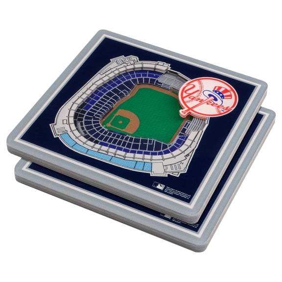 Blue New York Yankees 3D StadiumViews Coasters