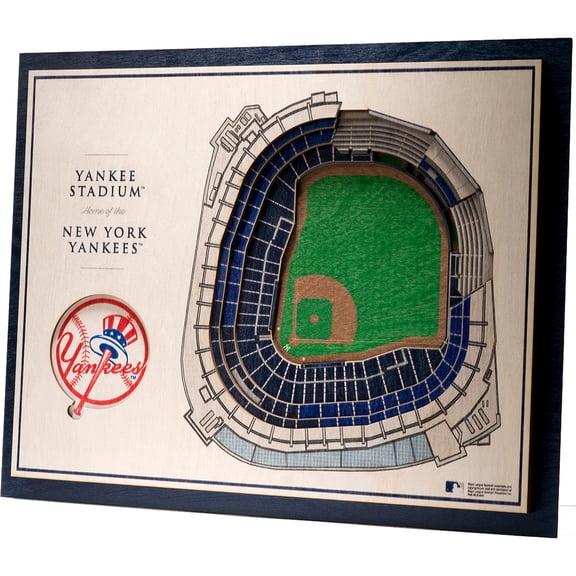IDNA New York Yankees 17'' x 13'' 5-Layer 3D StadiumViews Wall Art