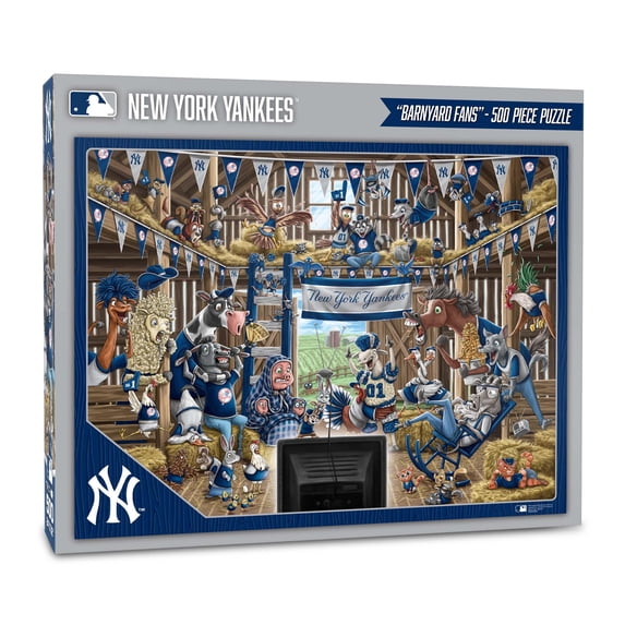 YouTheFan MLB New York Yankees Barnyard Fans Puzzle - 500 Piece