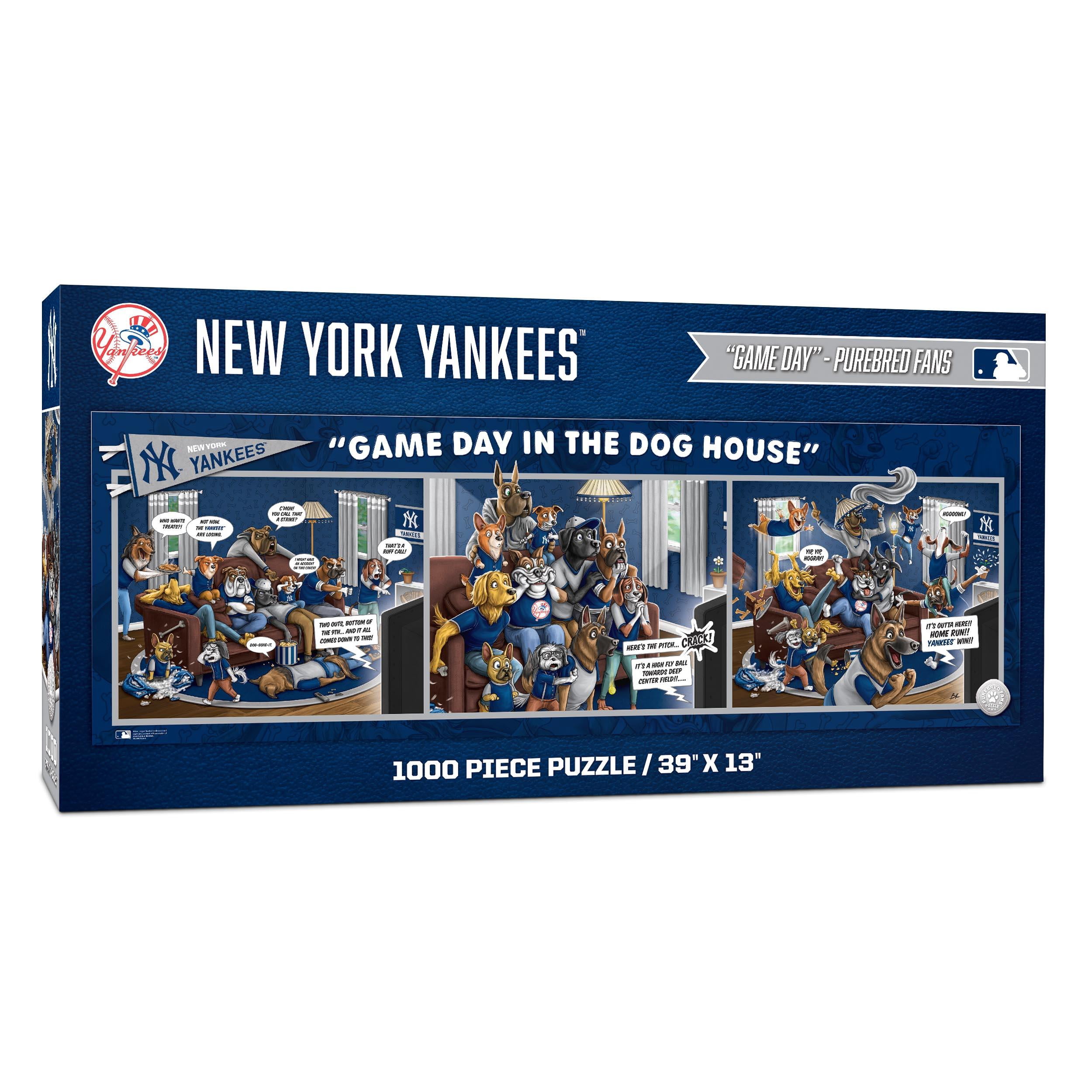 YouTheFan MLB New York Yankees Purebred Fans Gameday in the Dog House 1000PC Puzzle