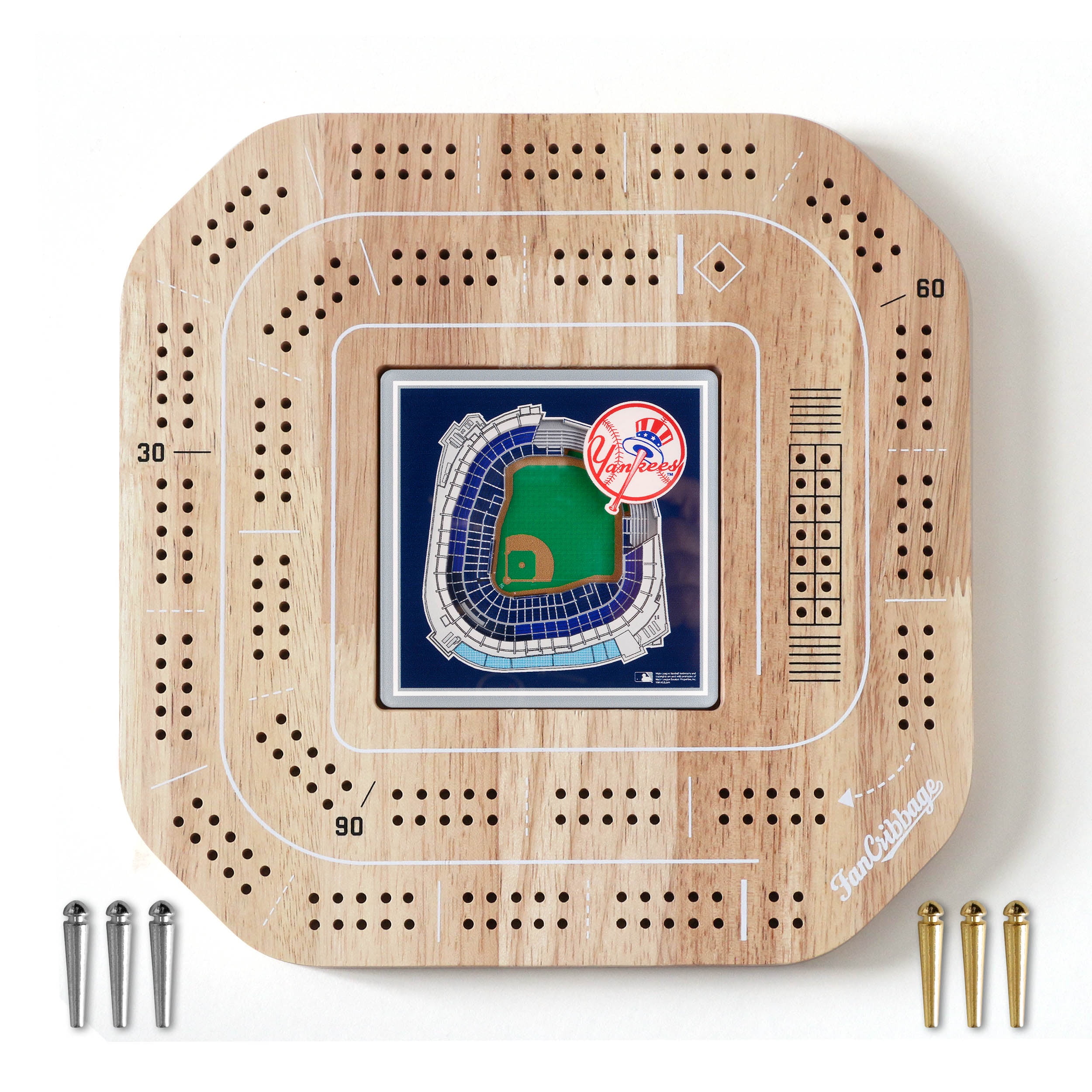 YouTheFan MLB New York Yankees Stadiumview Cribbage