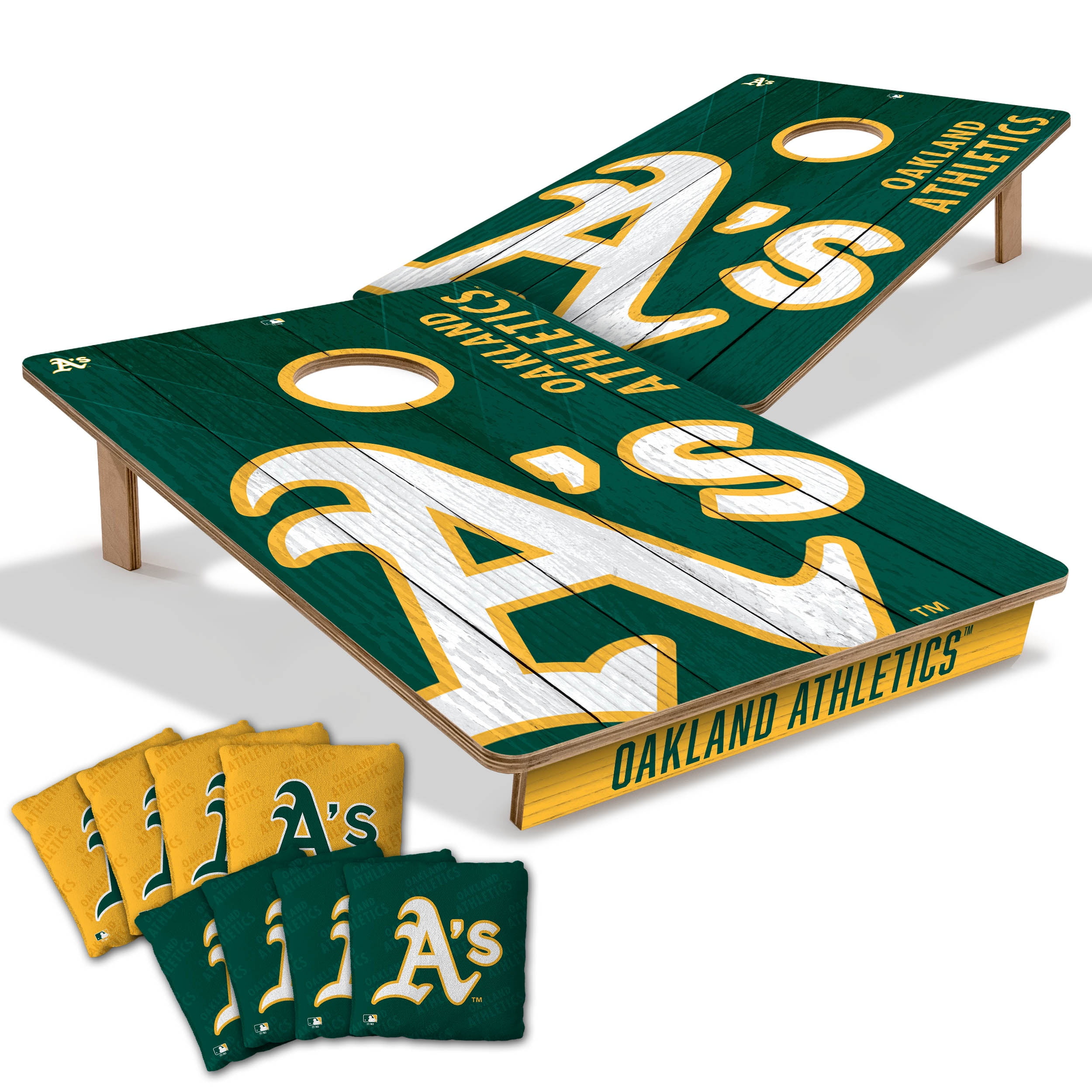 YouTheFan MLB Oakland Athletics 2' x 3' Cornhole Game