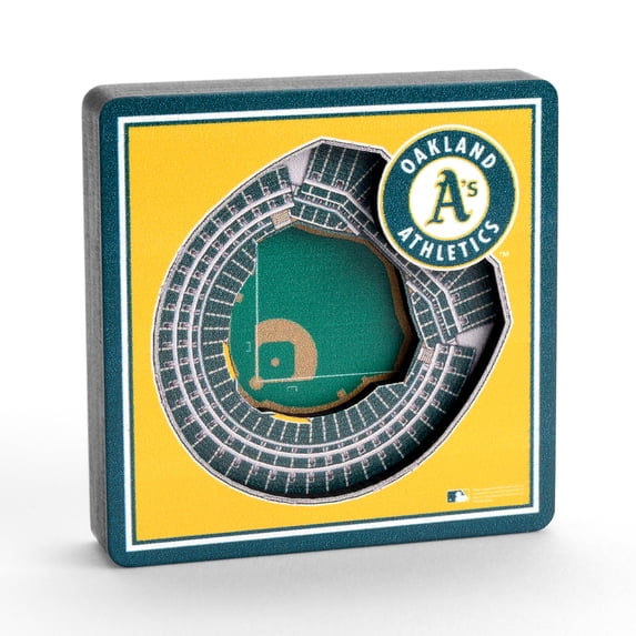 YouTheFan MLB Oakland Athletics 3D StadiumView Magnet