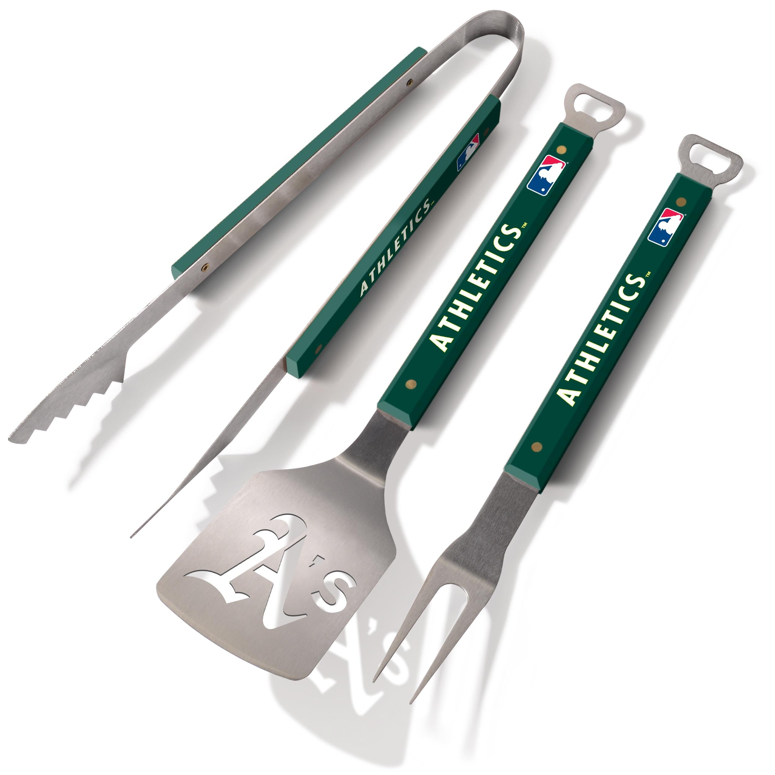YouTheFan MLB Oakland Athletics Spirit Series 3pc BBQ Set