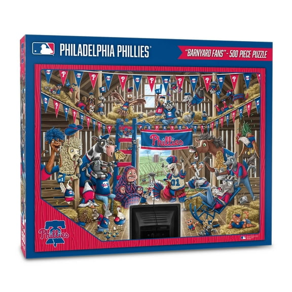 YouTheFan MLB Philadelphia Phillies Barnyard Fans Puzzle - 500 Piece