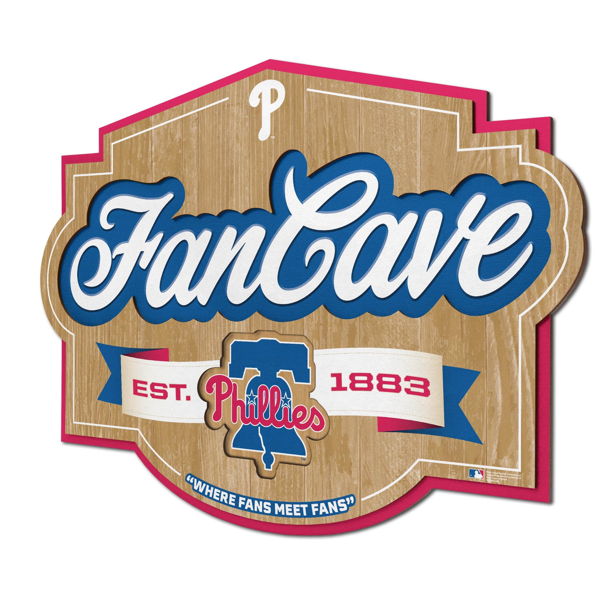 YouTheFan MLB Philadelphia Phillies Fan Cave Sign