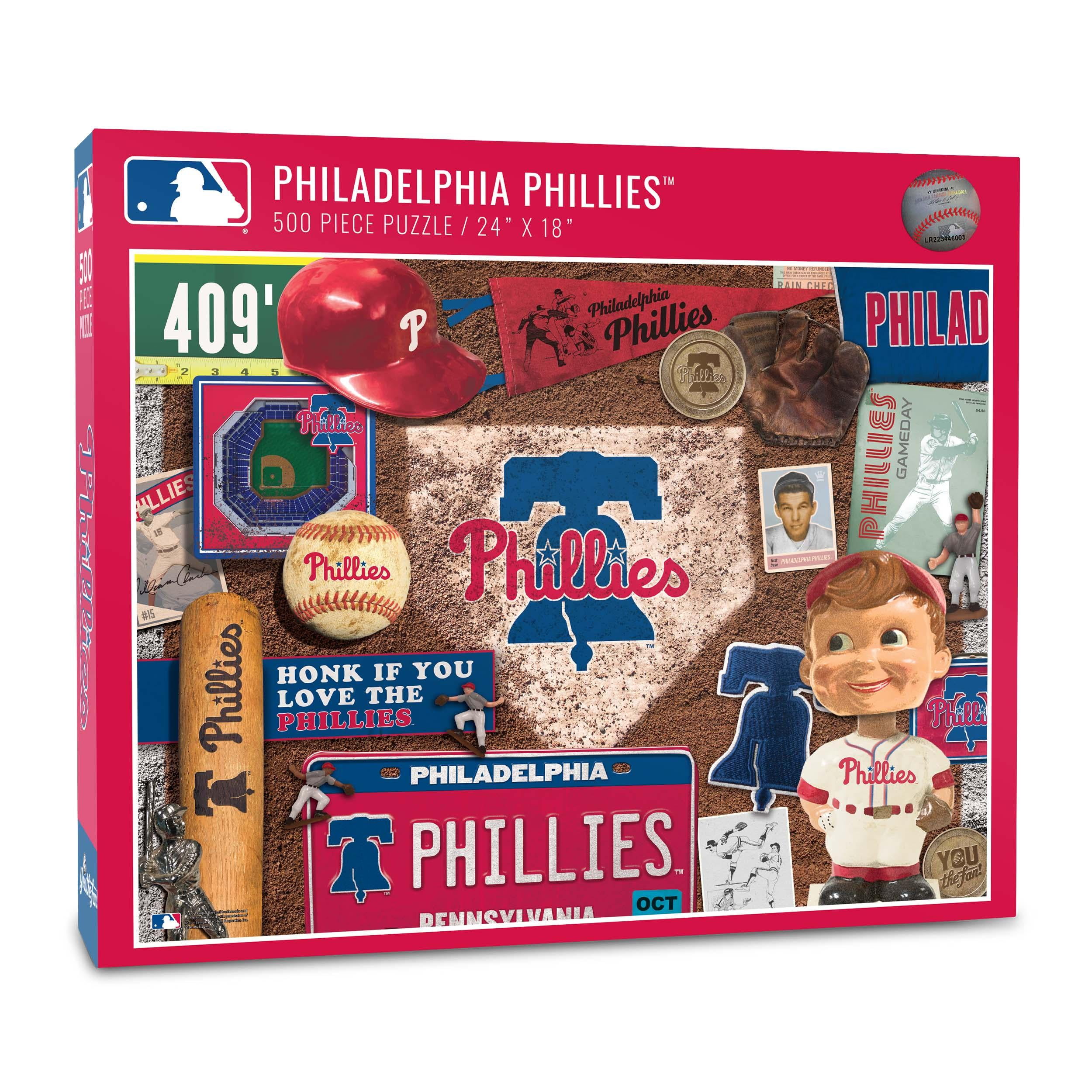 YouTheFan MLB Philadelphia Phillies Retro Series Puzzle – 500 PC