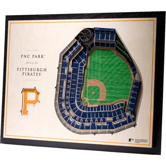 IDNA Pittsburgh Pirates 17'' x 13'' 5-Layer 3D StadiumViews Wall Art