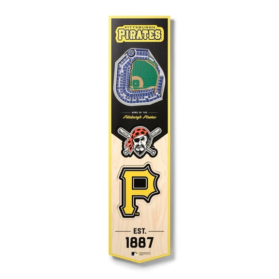 Pittsburgh Pirates 8'' x 32'' 3D StadiumView Banner
