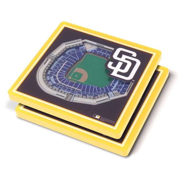 YouTheFan MLB San Diego Padres 3D StadiumView Coasters