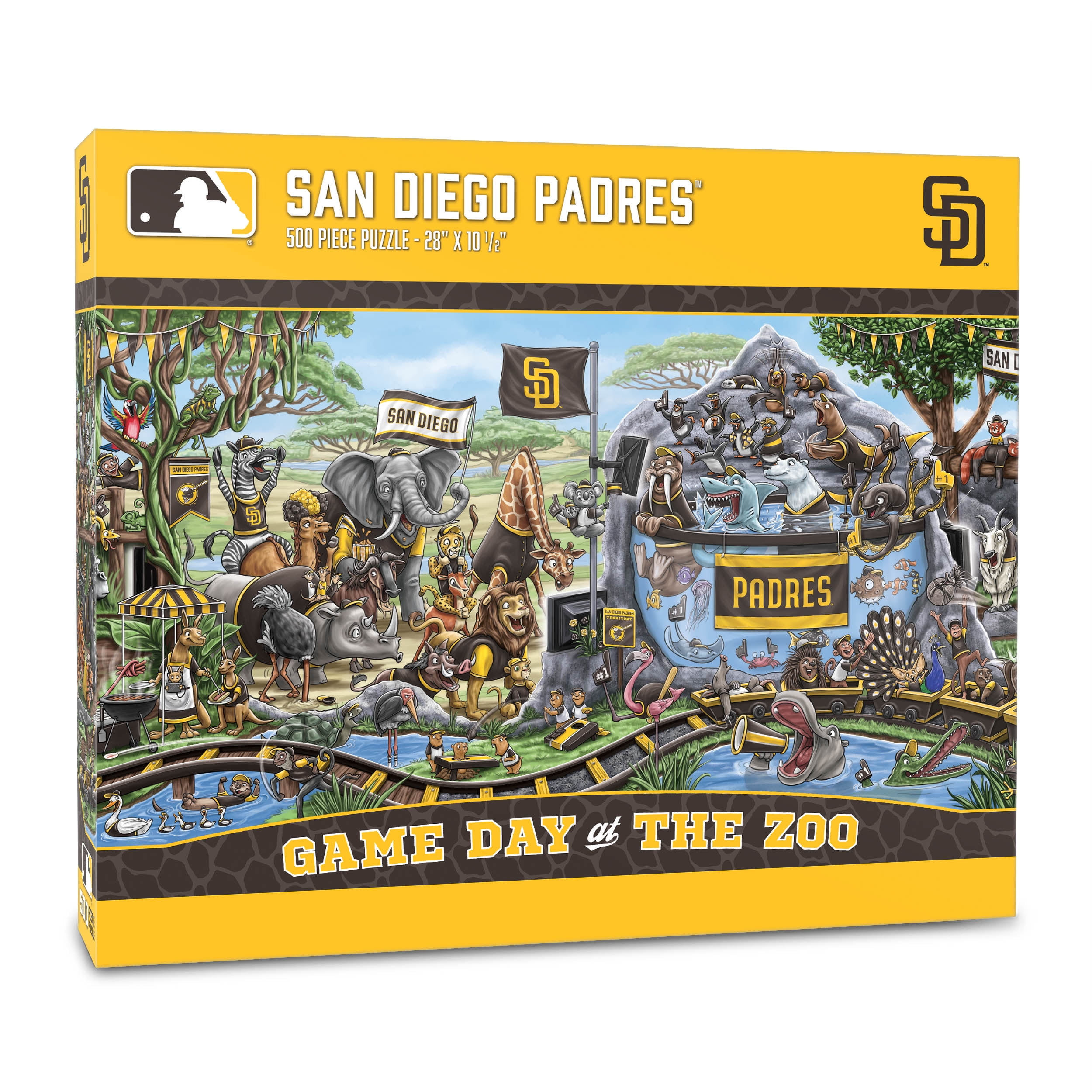 YouTheFan MLB San Diego Padres Game Day at the Zoo Puzzle - 500 Piece