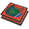 thumbnail image 1 of IDNA San Francisco Giants Orange 3D StadiumViews Coasters, 1 of 2