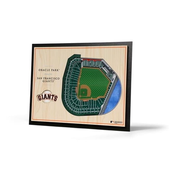 IDNA San Francisco Giants 17'' x 13'' 5-Layer 3D StadiumViews Wall Art