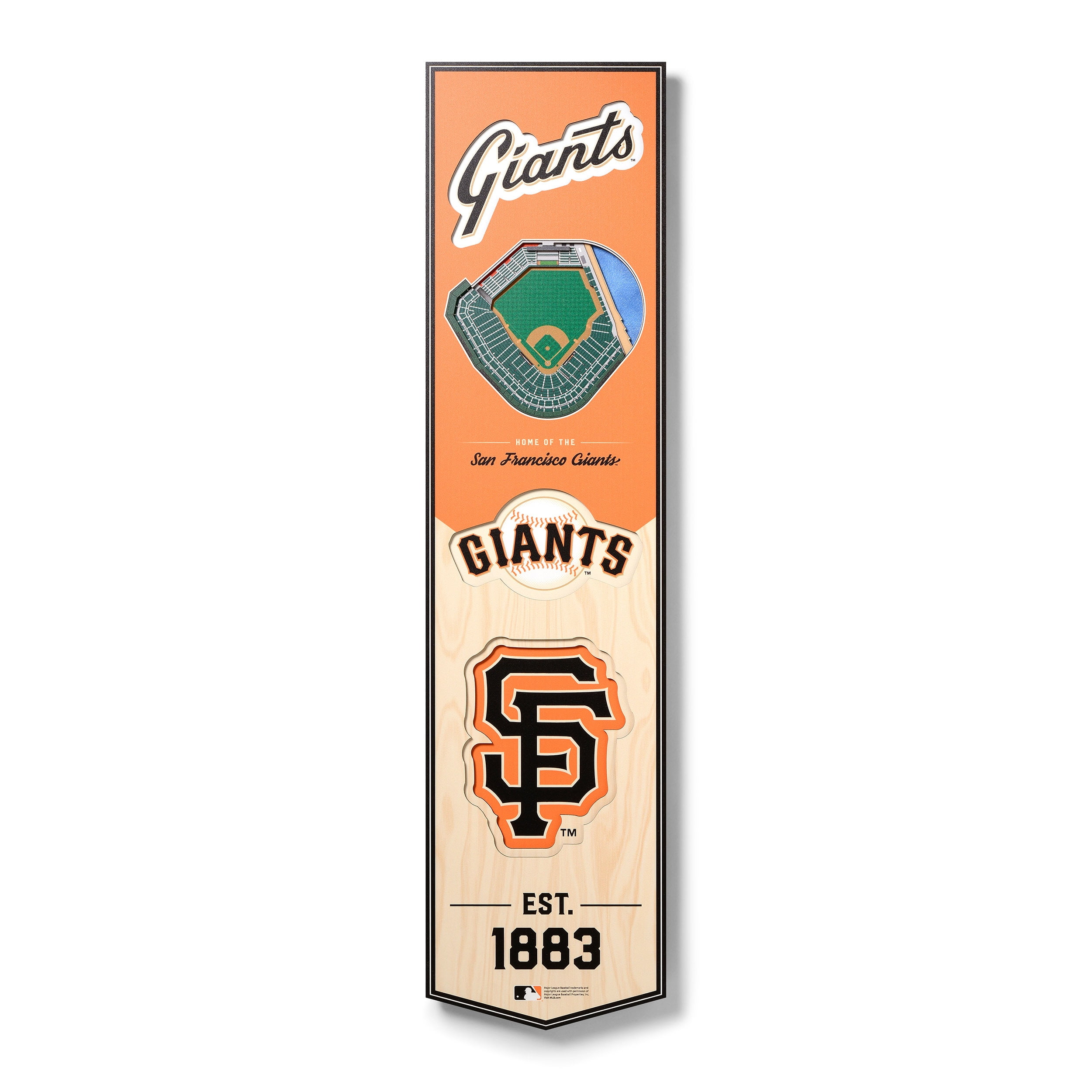 Giants 8'' x 32'' 3D StadiumView Banner