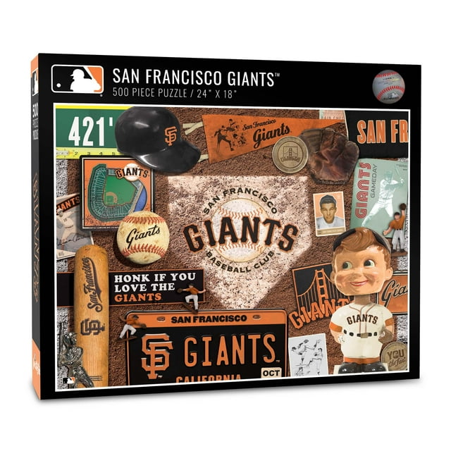 YouTheFan MLB San Francisco Giants Retro Series Puzzle – 500 PC