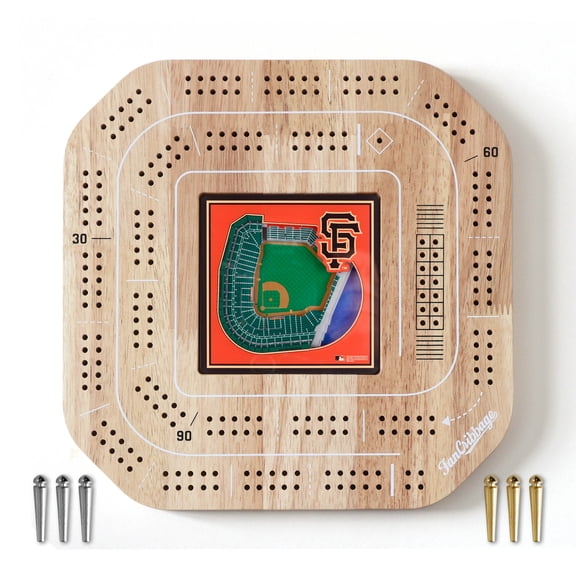 YouTheFan MLB San Francisco Giants Stadiumview Cribbage