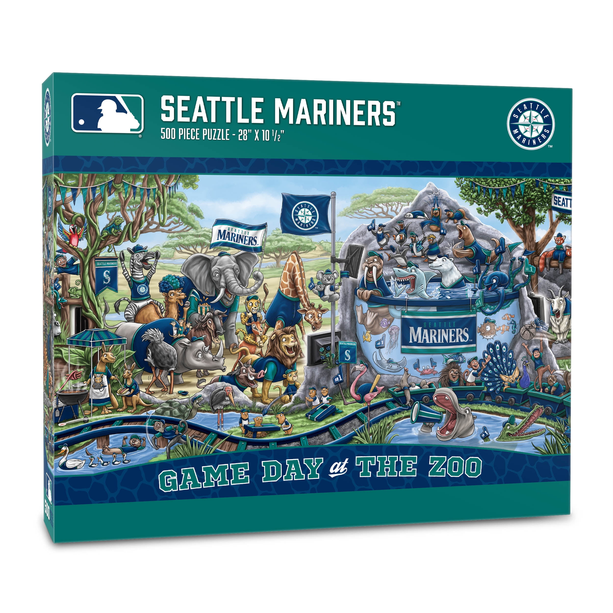 YouTheFan MLB Seattle Mariners Game Day at the Zoo Puzzle - 500