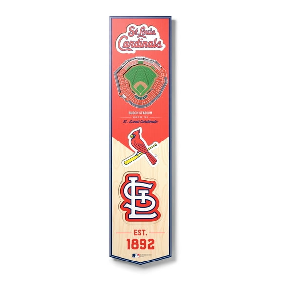 St. Louis Cardinals 8'' x 32'' 3D StadiumView Banner