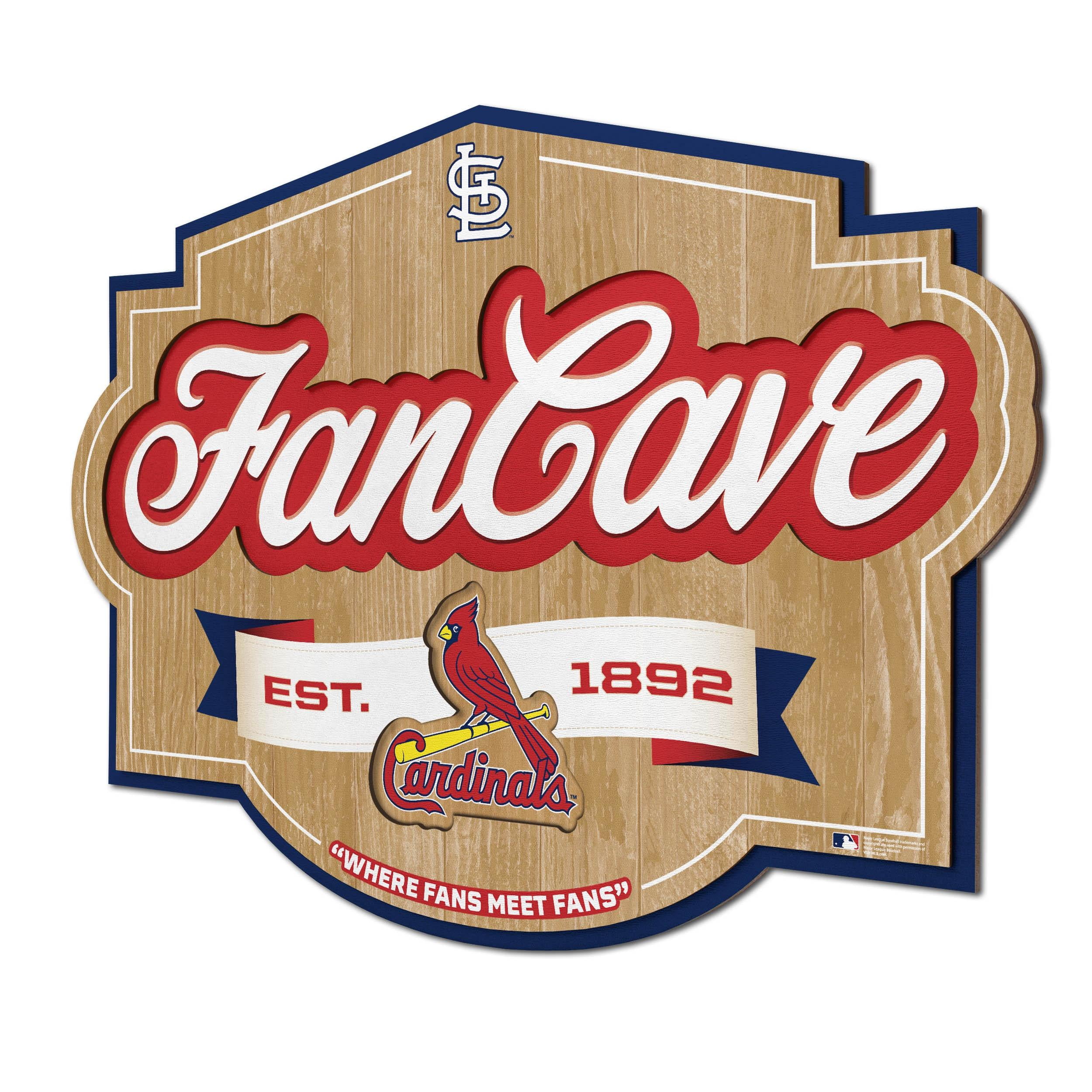 YouTheFan MLB St. Louis Cardinals Fan Cave Sign