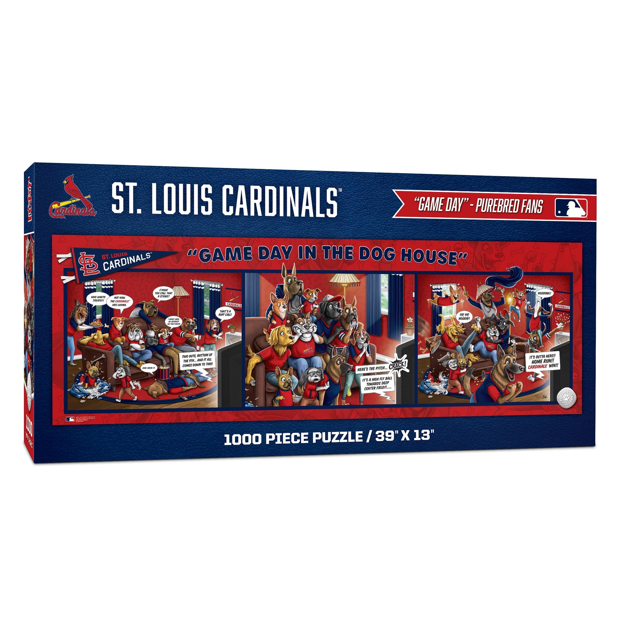 YouTheFan MLB St. Louis Cardinals Purebred Fans Gameday in the Dog House 1000PC Puzzle