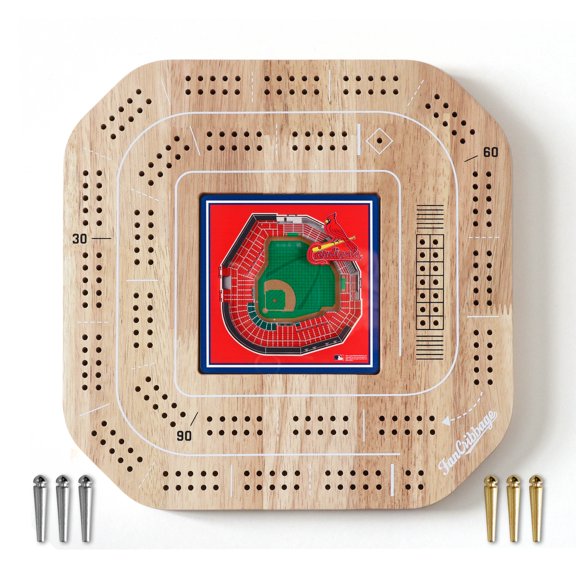 YouTheFan MLB St Louis Cardinals Stadiumview Cribbage