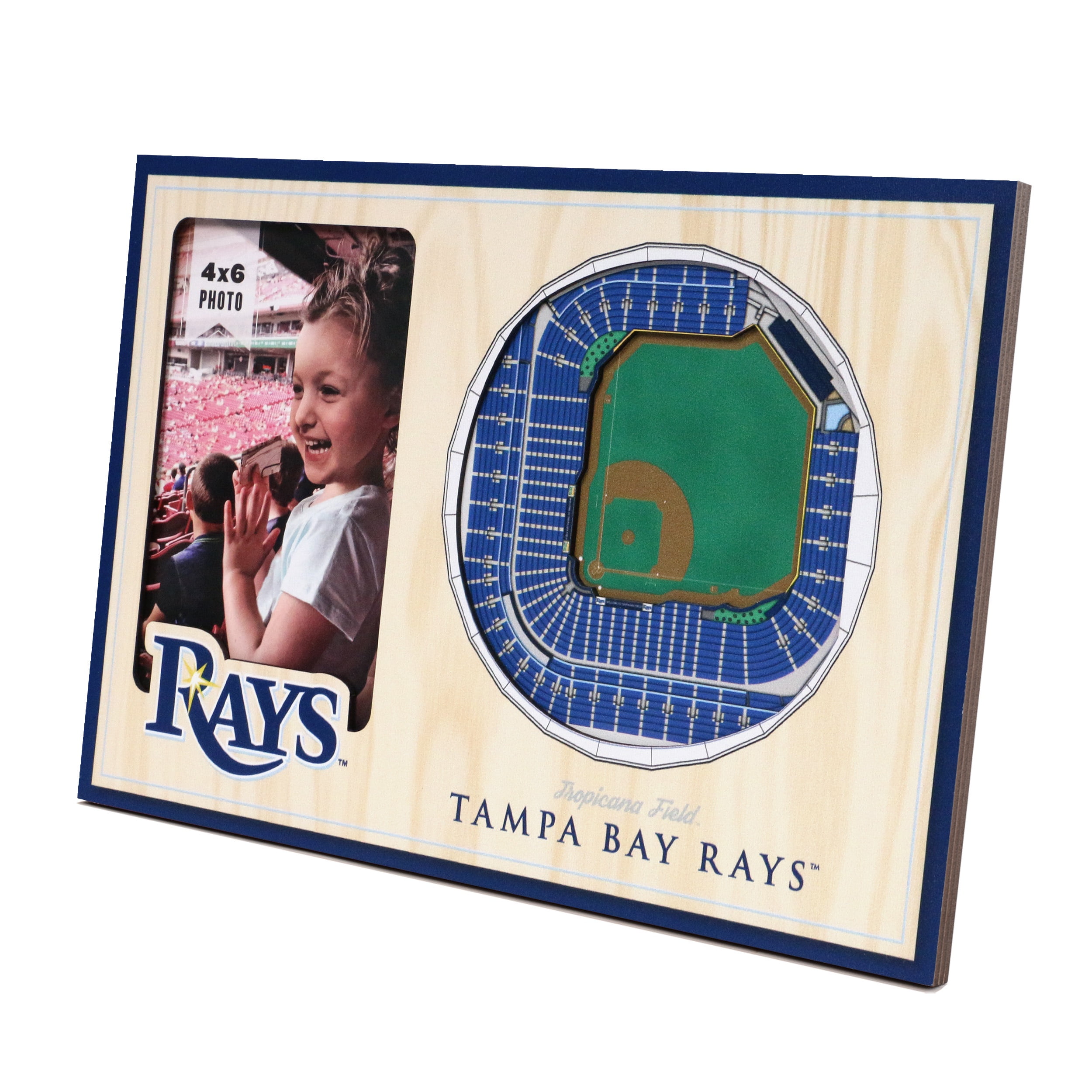 YouTheFan MLB Tampa Bay Rays 3D StadiumView Picture Frame