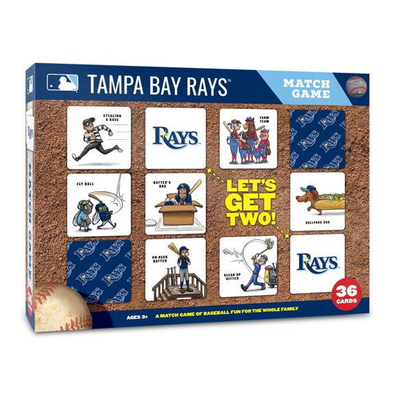 YouTheFan MLB Tampa Bay Rays Memory Match Game