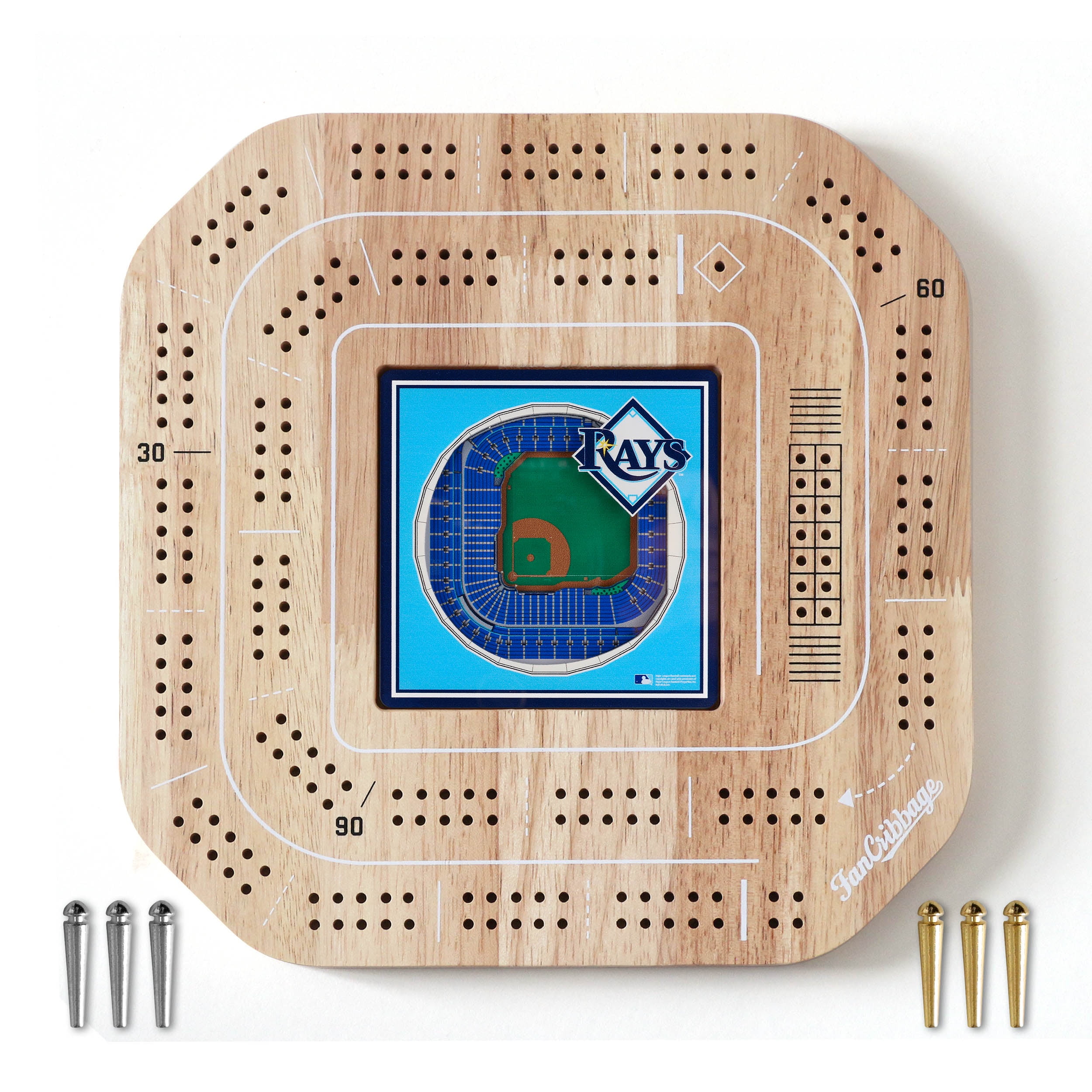 YouTheFan MLB Tampa Bay Rays Stadiumview Cribbage