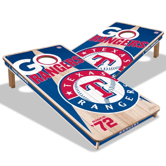 YouTheFan MLB Texas Rangers 2' x 4' Cornhole Game No Bags