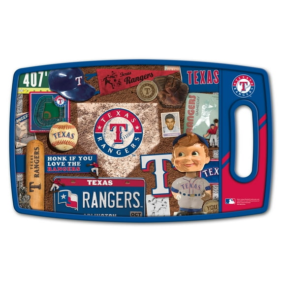 YouTheFan MLB Texas Rangers Retro Series Cutting Board