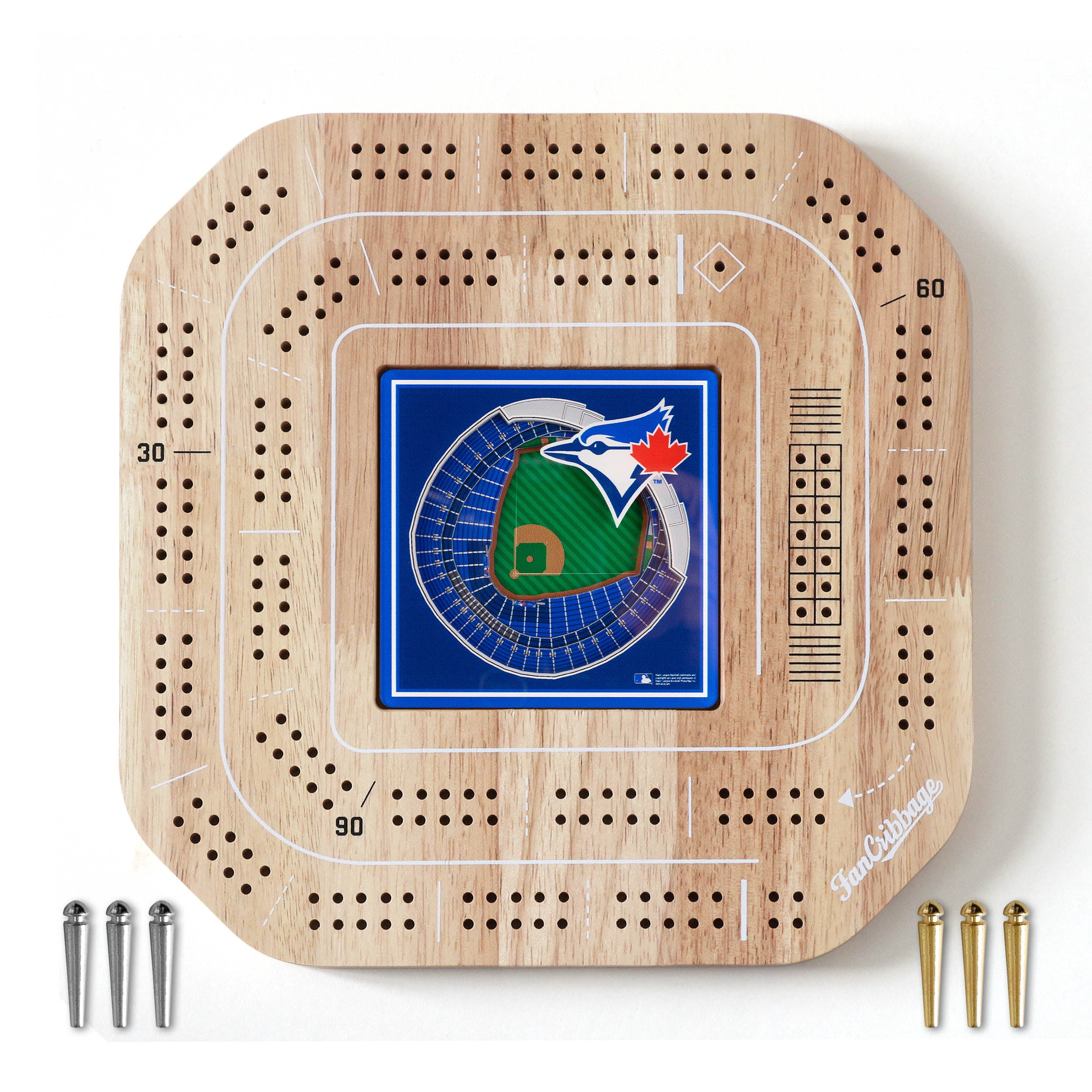 YouTheFan MLB Toronto Blue Jays Stadiumview Cribbage