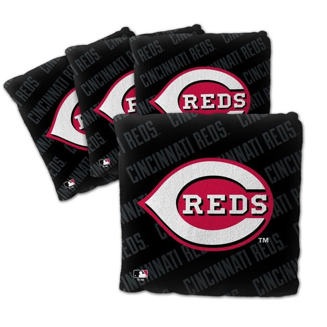MLB Cincinnati Reds Cornhole Bags - 4PK - Black