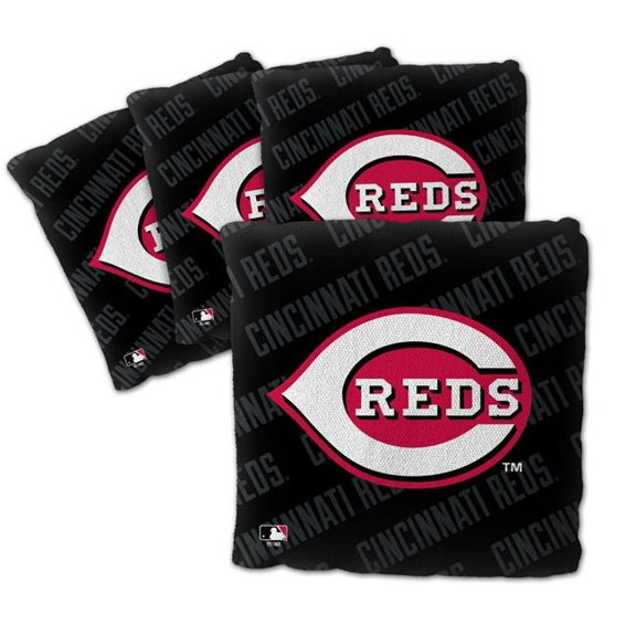 MLB Cincinnati Reds Cornhole Bags - 4PK - Black