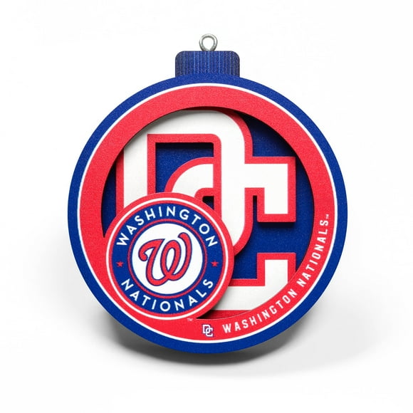 YouTheFan MLB Washington Nationals 3D Logo Series Ornament