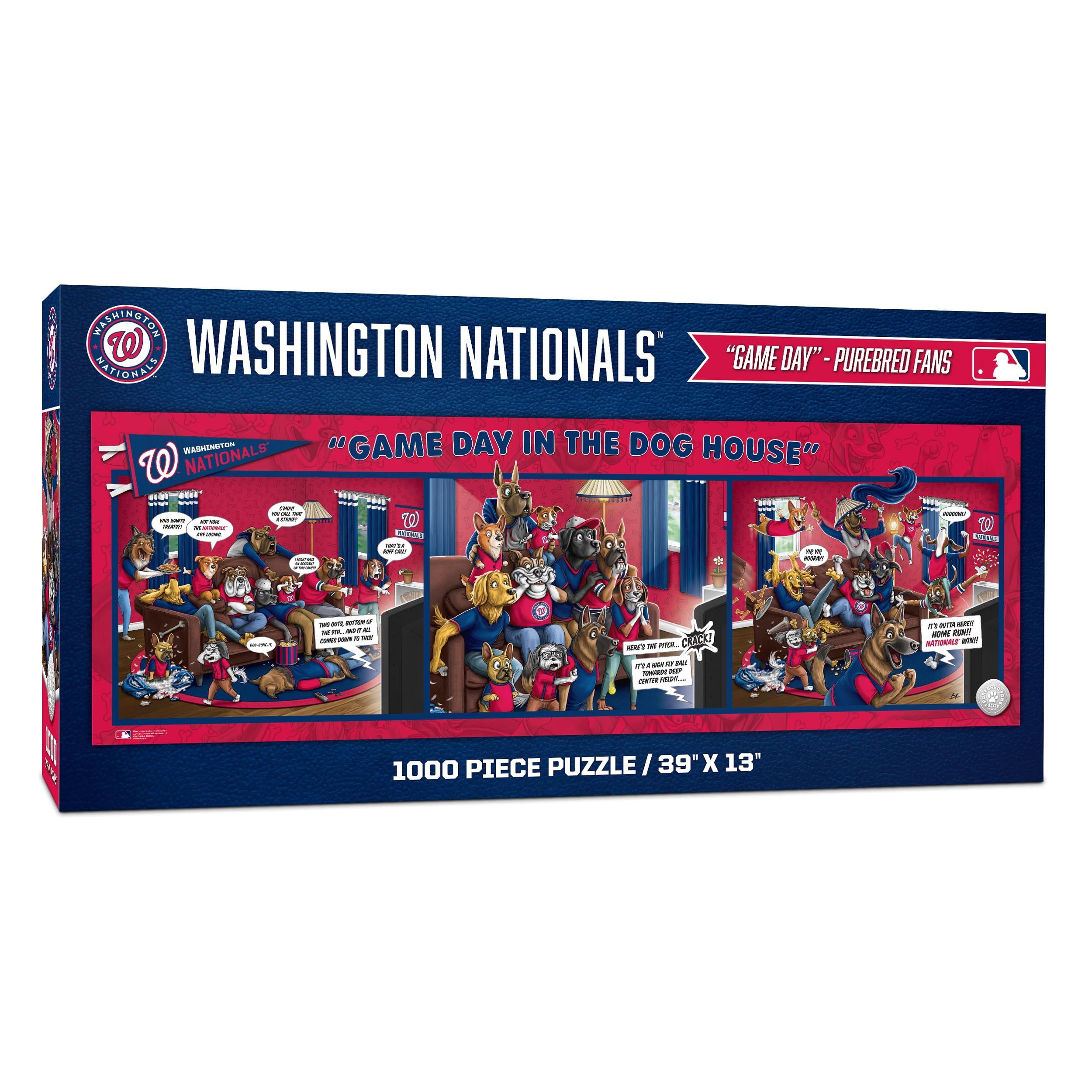 YouTheFan MLB Washington Nationals Purebred Fans Gameday in the Dog House 1000PC Puzzle