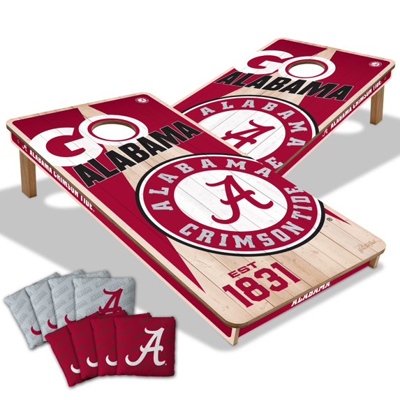 YouTheFan NCAA Alabama Crimson Tide 2' x 4' Cornhole Game