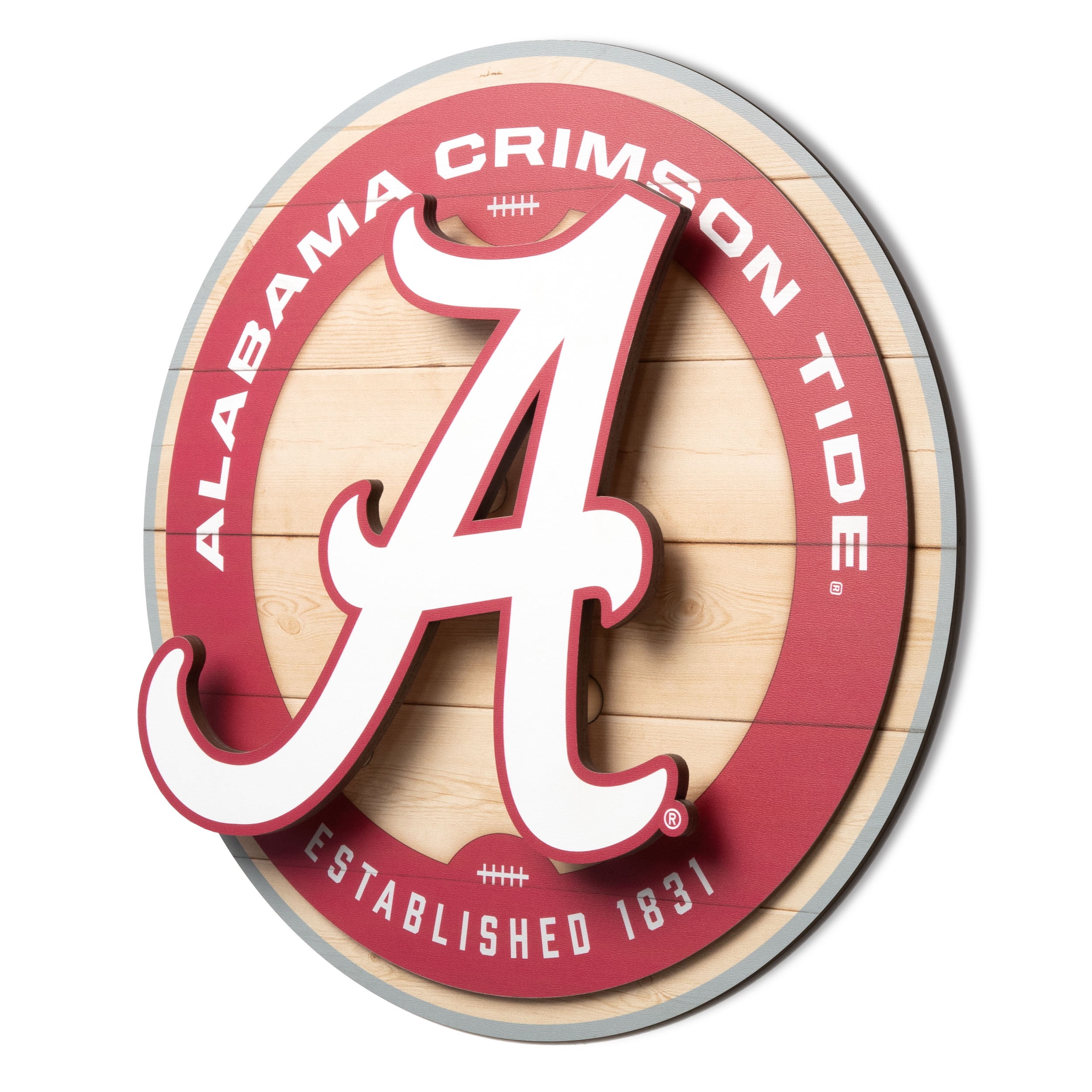 YouTheFan NCAA Alabama Crimson Tide 3DX Circle Wall Art