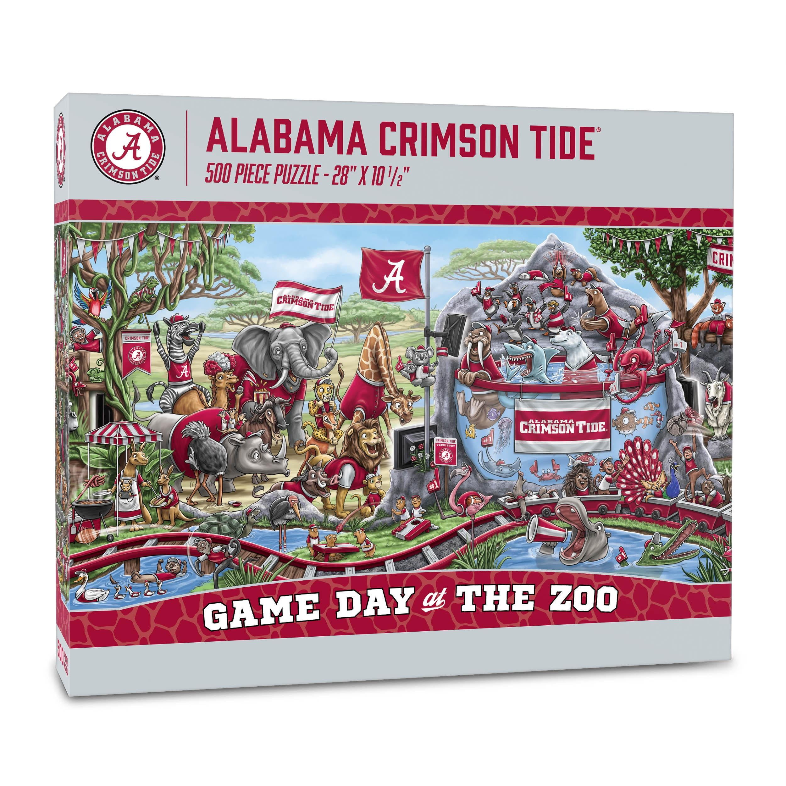 YouTheFan NCAA Alabama Crimson Tide Game Day at the Zoo 500 pc Puzzle YouTheFan NCAA Alabama Crimson Tide Game Day at the Zoo 500 pc Puzzle