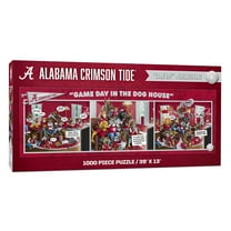 YouTheFan NCAA Alabama Crimson Tide Purebred Fans Gameday in the Dog House 1000PC Puzzle
