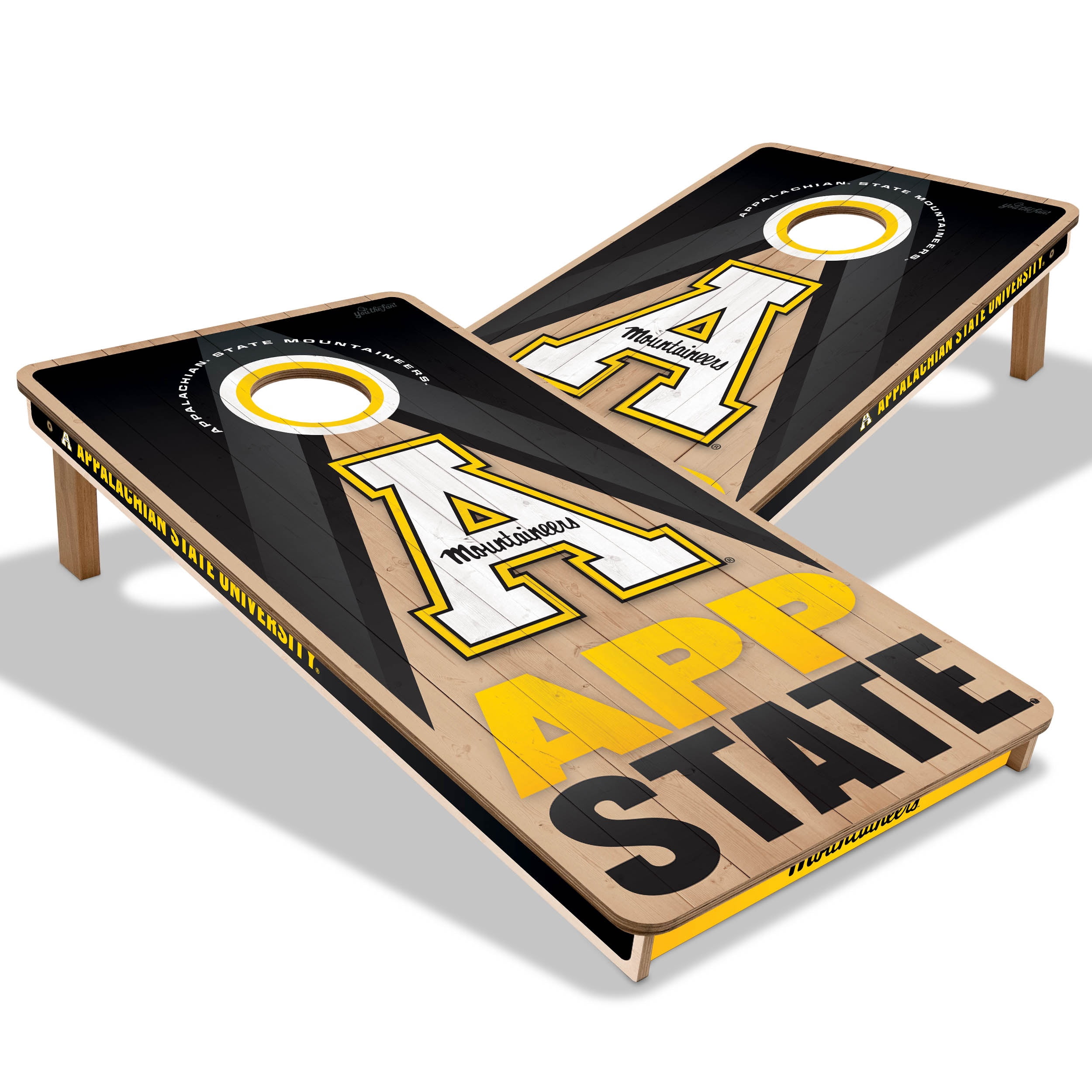 YouTheFan NCAA App St Mountaineers 2X4 Slogan Series Cornhole NO BAGS