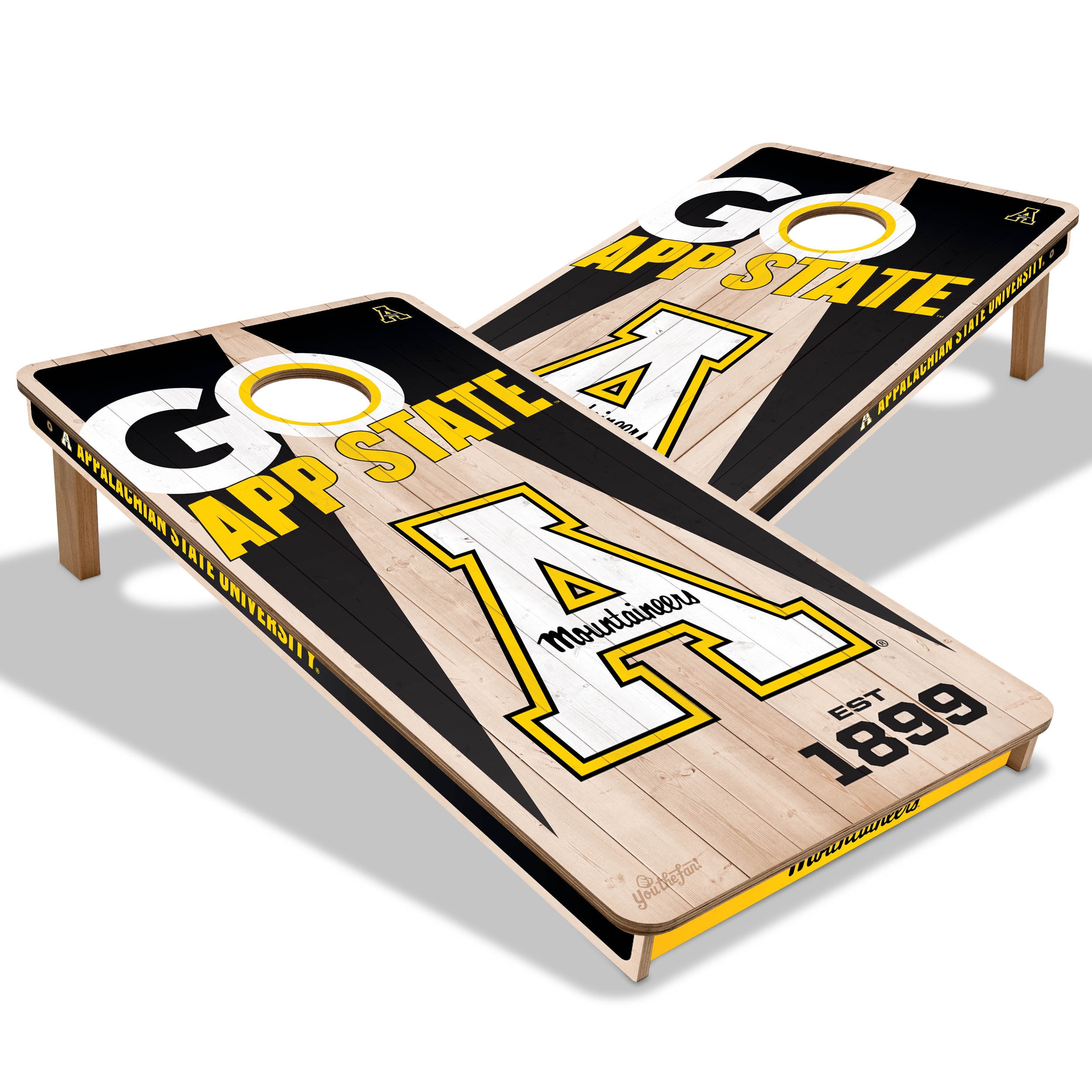 YouTheFan NCAA Appalachian State Mountaineers 2' x 4' Cornhole Game No Bags