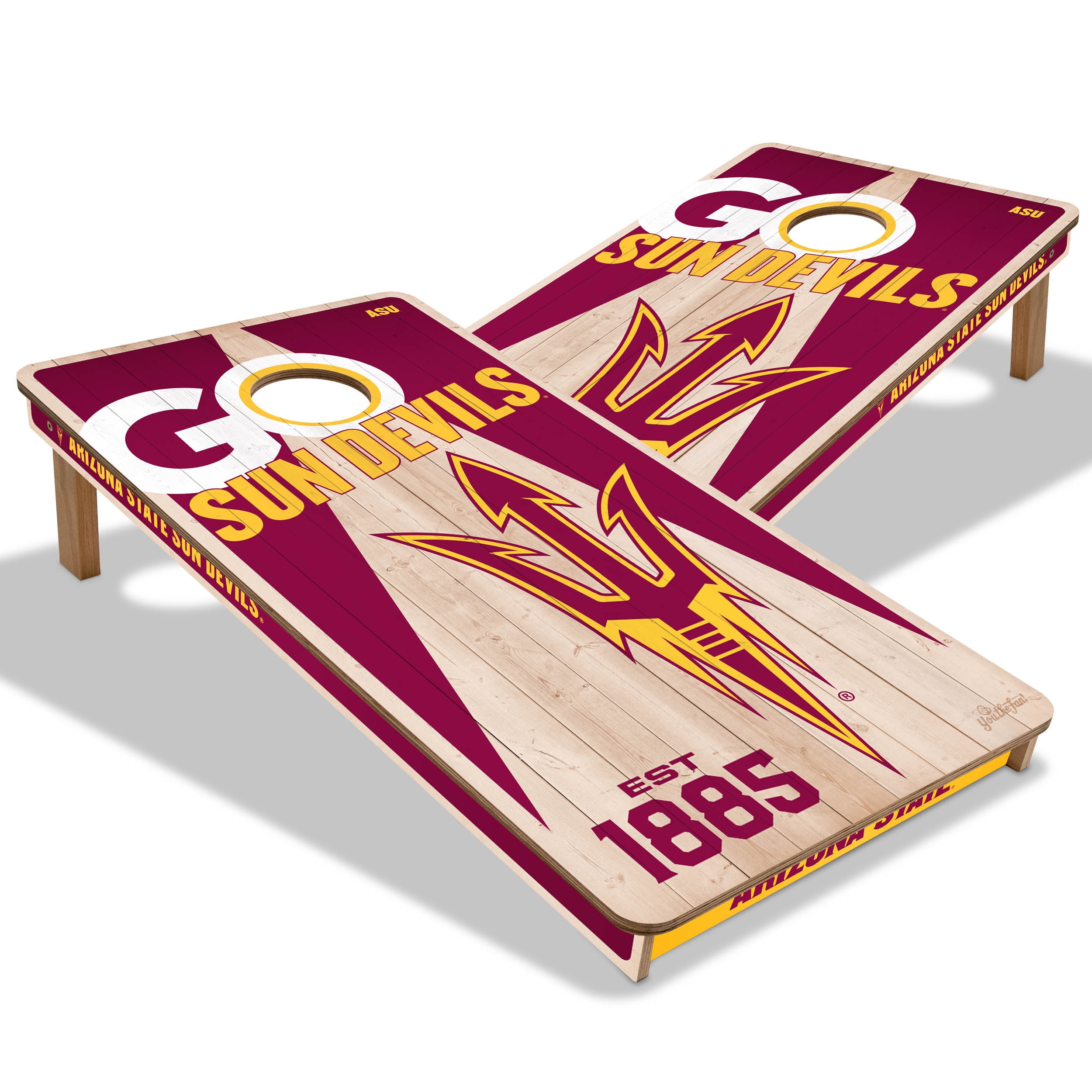 YouTheFan NCAA Arizona State Sun Devils 2' x 4' Cornhole Game No Bags