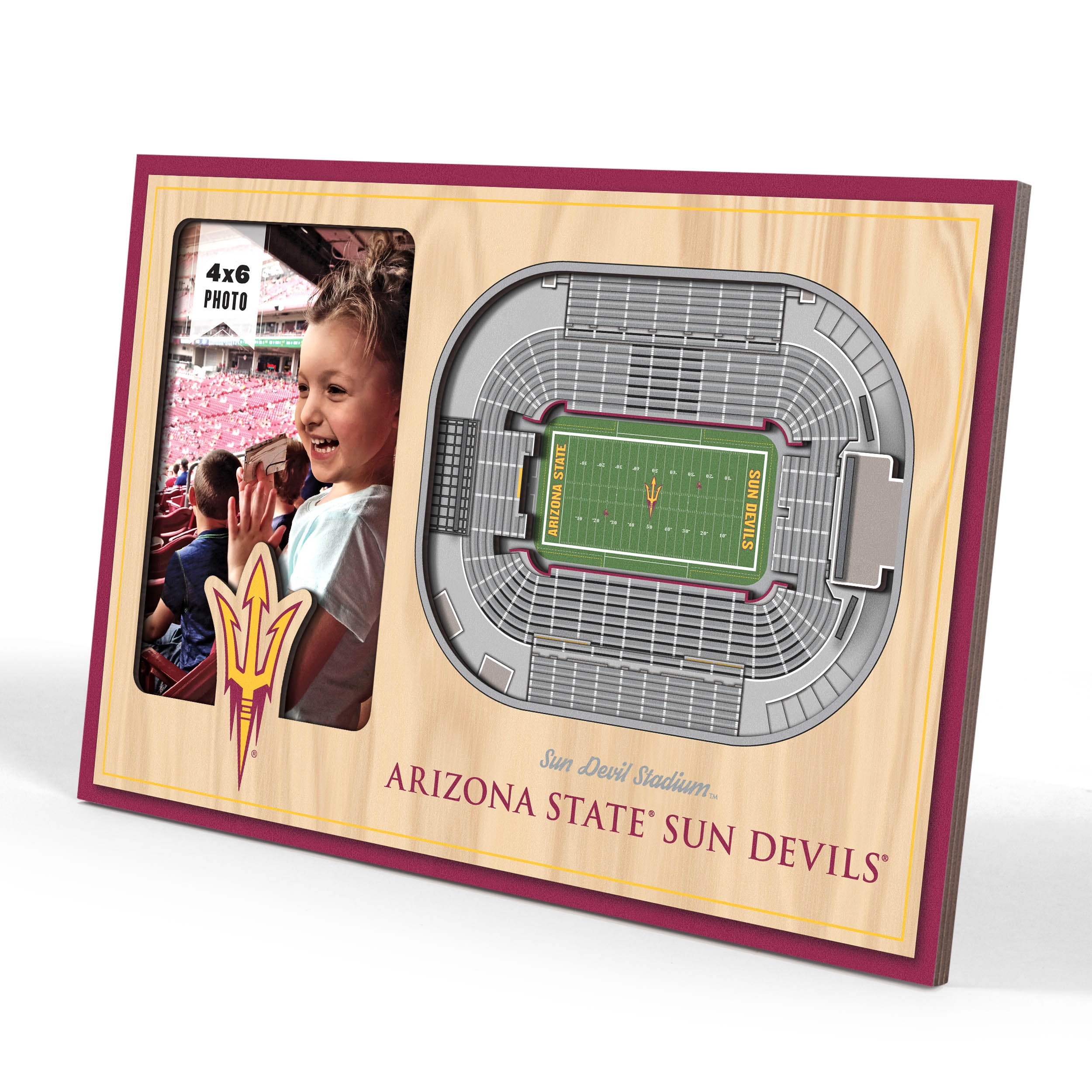 YouTheFan NCAA Arizona State Sun Devils 5-Layer StadiumView 3D Wall Art - Sun Devil Football Stadium | Sports Gifts, Sports Memorabilia, Sports Collectibles, Fan Shop